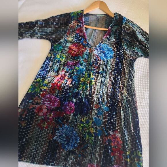 Floral Multicolor Women's Dress - Picture 6 of 9